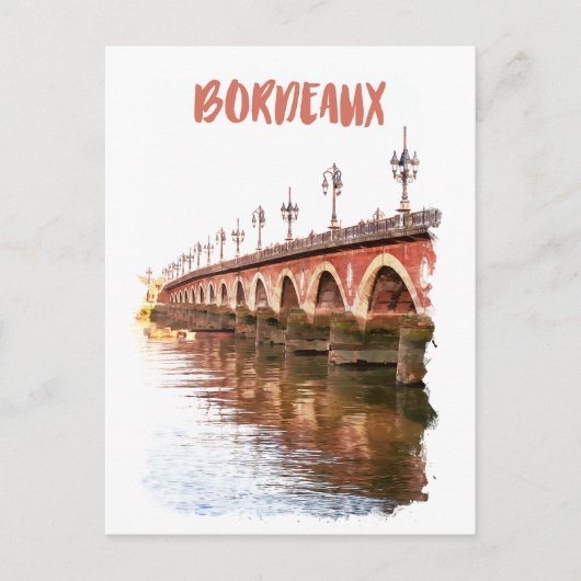 Bordeaux Frankrijk Stadsreizen Briefkaart (Voorkant)