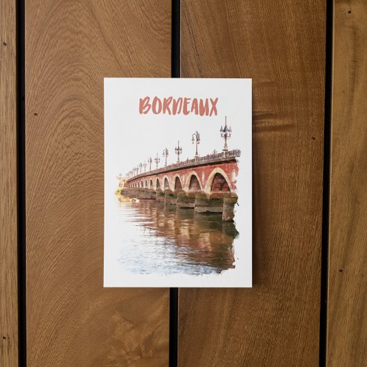 Bordeaux Frankrijk Stadsreizen Briefkaart