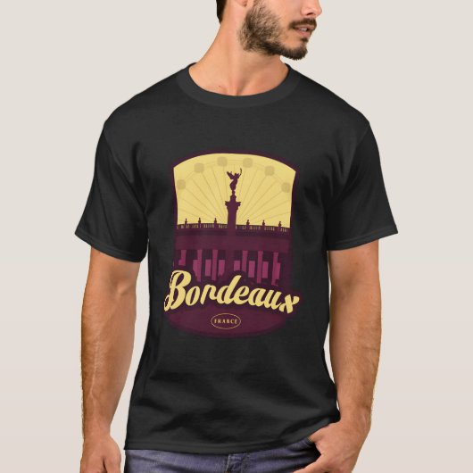 Bordeaux Frankrijk T-shirt (Voorkant)