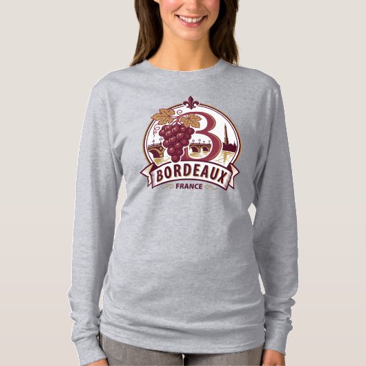Bordeaux Frankrijk T-shirt (Voorkant)