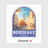 Bordeaux Frankrijk Travel Art Embleem Sticker (Vel)