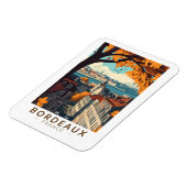 Bordeaux Frankrijk Travel Art Vintage Magneet (Linkerzijde)