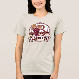 Bordeaux Frankrijk Tri-Blend Shirt