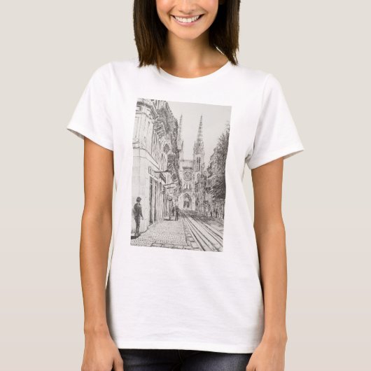 Bordeaux Frankrijk. Twin spire.2010 T-shirt (Voorkant)