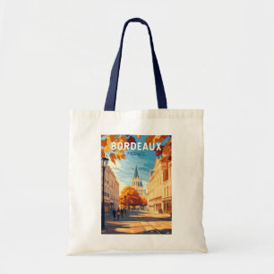 Bordeaux Frankrijk Vineyard Travel Art Vintage Tote Bag