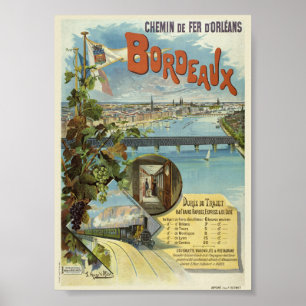 Bordeaux Frankrijk Vintage Poster 1896