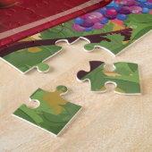 Bordeaux Frankrijk vintage wijn reisposter Legpuzzel (Zijkant)