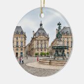 Bordeaux Frankrijk Waterverf Keramisch Ornament (Links)