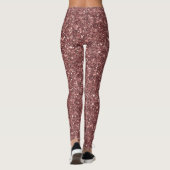 Bordeaux Glitter Leggings (Achterkant)