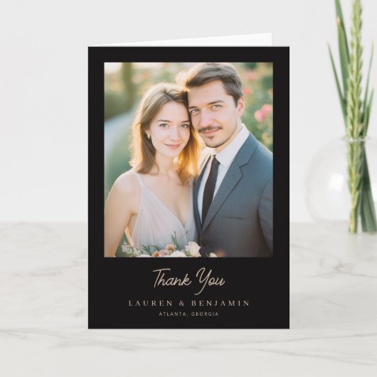 Bordeaux Gothic Paisley Wedding Bedankkaart (Voorkant)