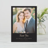 Bordeaux Gothic Paisley Wedding Bedankkaart (Staand voorkant)