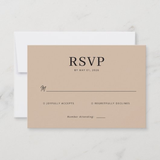 Bordeaux Gothic Paisley Wedding RSVP Kaartje (Voorkant)