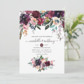 Bordeaux-huwelijk Kaart (Staand voorkant)