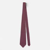 Bordeaux ingekeepte diamant stropdas (Voorkant)