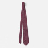Bordeaux ingekeepte diamant stropdas (Achterkant)
