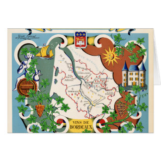 Bordeaux, kaart Frankrijk
