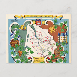 Bordeaux, kaart Frankrijk