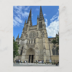 Bordeaux Kathedraal, (Saint-André de Bordeaux) op  Feestdagenkaart