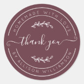 Bordeaux Kleur Thans Label (Voorkant)