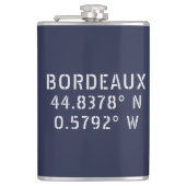 Bordeaux Latitude Longitude Heupfles (Voorkant)