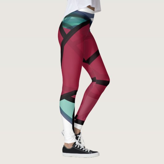 Bordeaux-leggings Leggings (Rechts)