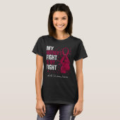 Bordeaux lint moeder sikkelcelanemie Awarenes T-shirt (Voorkant volledig)