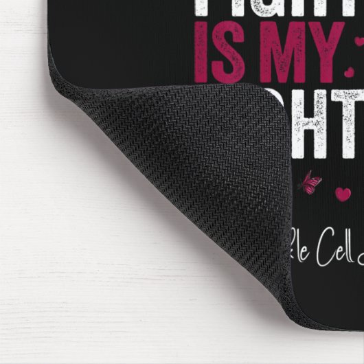 Bordeaux lint zoon sikkelcelanemie bewustzijn muismat (Hoek)