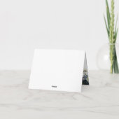 Bordeaux, marine bloemen - bedankkaartjes bedankkaart (Achterkant)