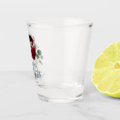 Bordeaux marine bruidsmeisjesfeest shotglas shot glas (Rechts)