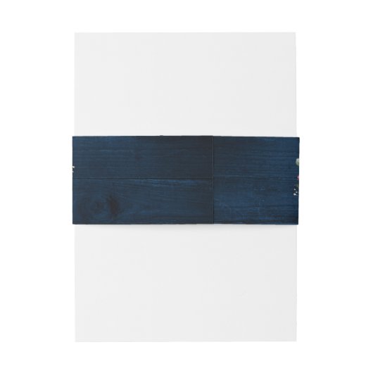 Bordeaux Marine Roze Bloem Goud Geometrisch Trouwf Uitnodigingen Wikkel (Achterkant Voorbeeld)