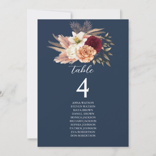 Bordeaux Marineblauw Trouwzaalstoelen (Voorkant)