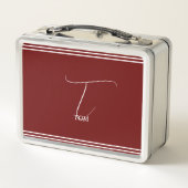Bordeaux met monogram (Achterkant)