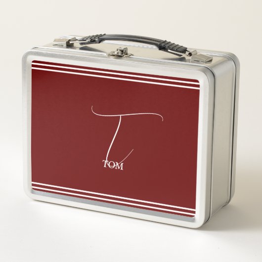 Bordeaux met monogram (Voorkant)