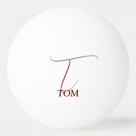 Bordeaux Monogram Pingpongbal