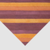 Bordeaux Oranje Diagonaal Gestreept Tissuepapier (Detail)