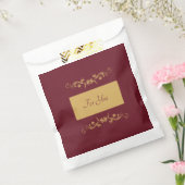 Bordeaux Personalized Favor Bag Bedankzakje (Gezegeld)