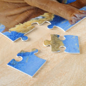 Bordeaux puppies playing legpuzzel (Zijkant)