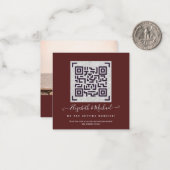 Bordeaux QR SCANCODE Trouw Website FOTO Nee Notitiekaartje (Voorkant / Achterkant in situ)