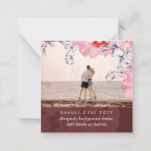 Bordeaux QR SCANCODE Trouw Website FOTO Notitiekaartje (Achterkant)