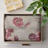 bordeaux Ranunculus bloeit oud papier (Geschenk)