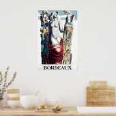 Bordeaux Reisposter Franse Print Frankrijk A (Keuken)