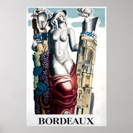 Bordeaux Reisposter Franse Print Frankrijk Kunst