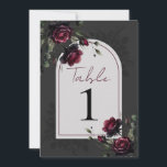 Bordeaux Rode Rozen Schaduwrijk Grijs Bloemend Bru Kaart<br><div class="desc">zoek naar overeenkomende items in mijn winkel.</div>