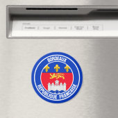 Bordeaux Round Emblem Magneet (Insitu (Vaatwasser))