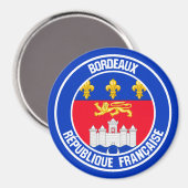 Bordeaux Round Emblem Magneet (Voorkant / Achterkant)