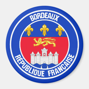Bordeaux Round Emblem Magneet