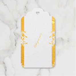 Bordeaux Roze Elegante Trouwdag Cadeaulabels