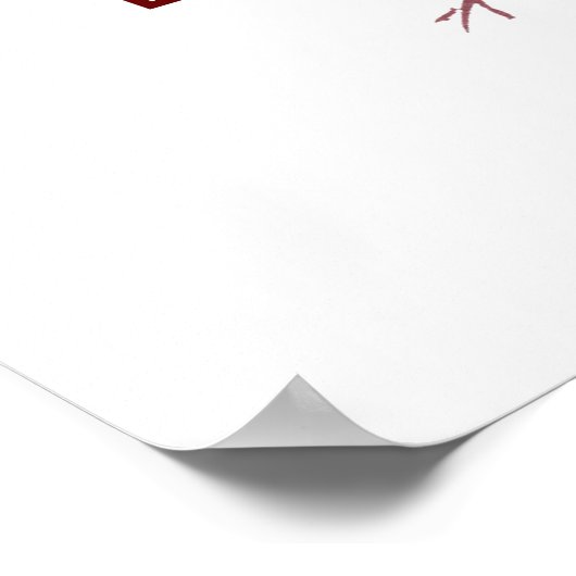 Bordeaux Roze Oranje Gele Bruiloft Welcome Poster (Hoek)