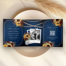 Bordeaux Rozen Zonnebloem Marineblauw QR Code Brui