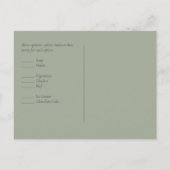 Bordeaux Rozen Zonnebloemen Trouw RSVP Briefkaart (Achterkant)